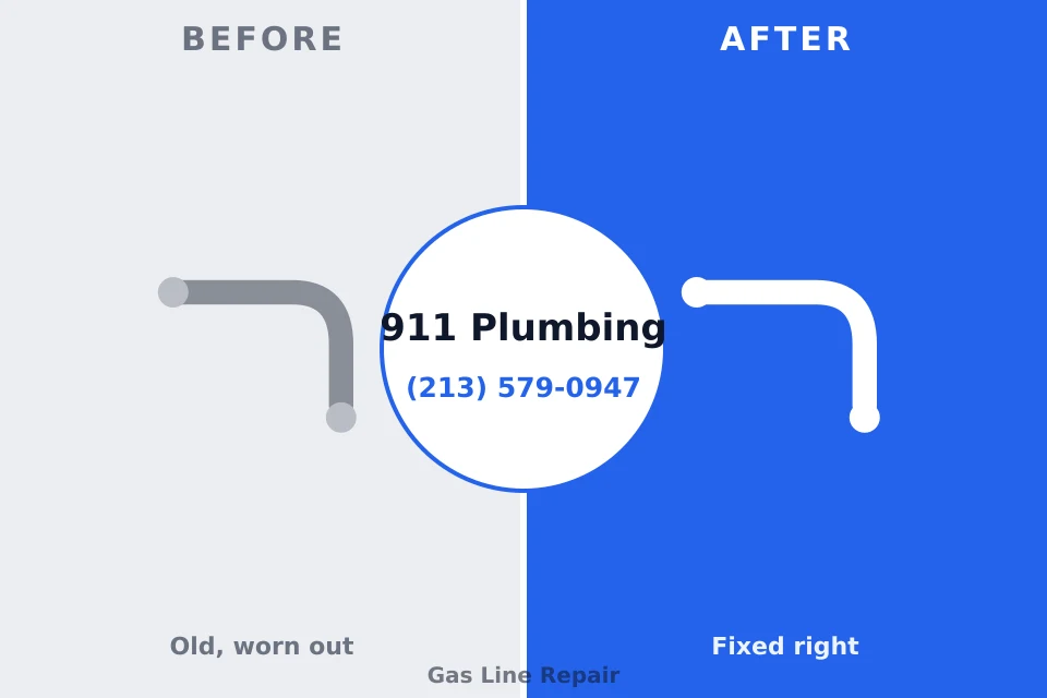 Before and after: plumbing company Lawnside, NJ